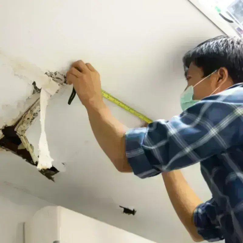 Ceiling And Wall Water Damage in Crow Agency, MT